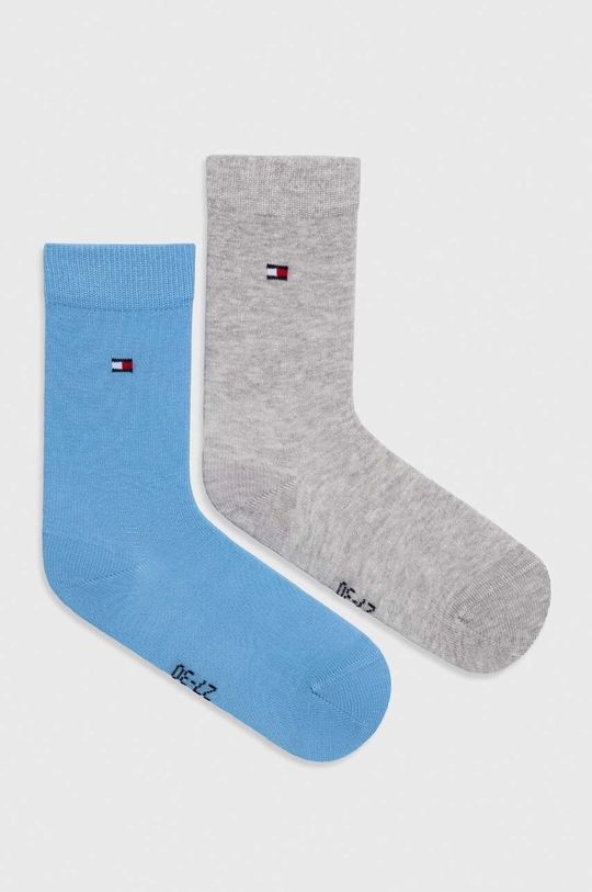 modra Otroške nogavice Tommy Hilfiger 2-pack Fantovski