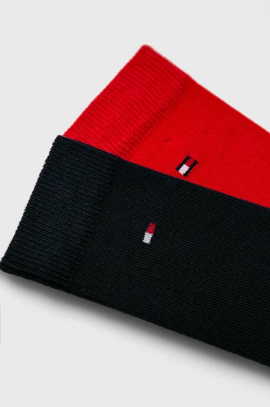 Otroške nogavice Tommy Hilfiger (2-pack) rdeča