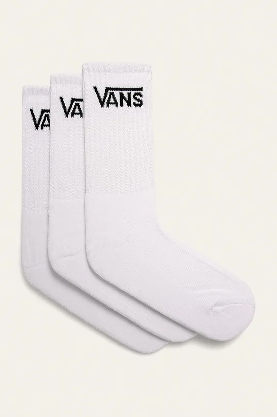 biela Vans - Ponožky (3-pak) Chlapčenský