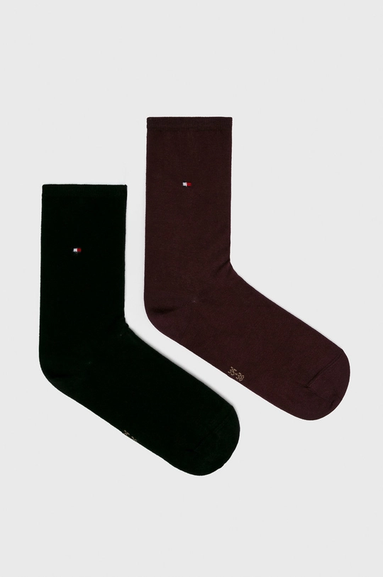 bordo Tommy Hilfiger - Sokne (2-pack) Ženski