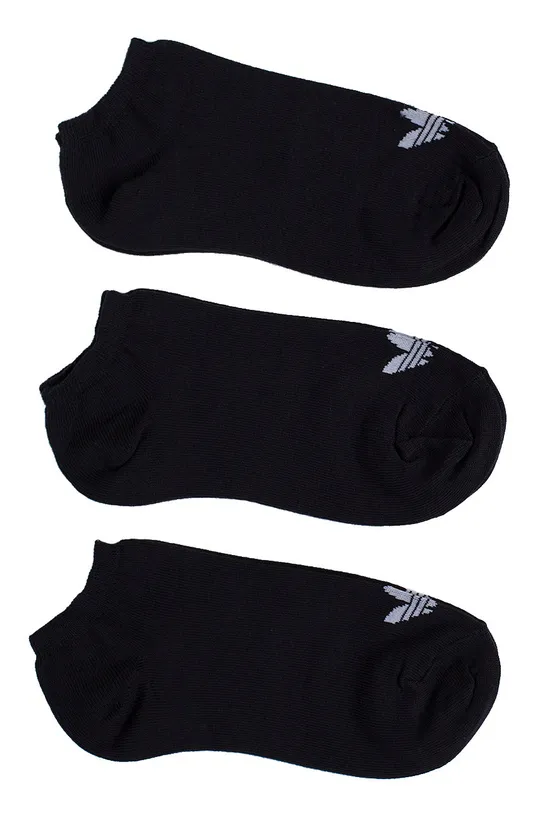 čierna Ponožky adidas Originals Trefoil Liner (3-PAK) S20274.D Dámsky