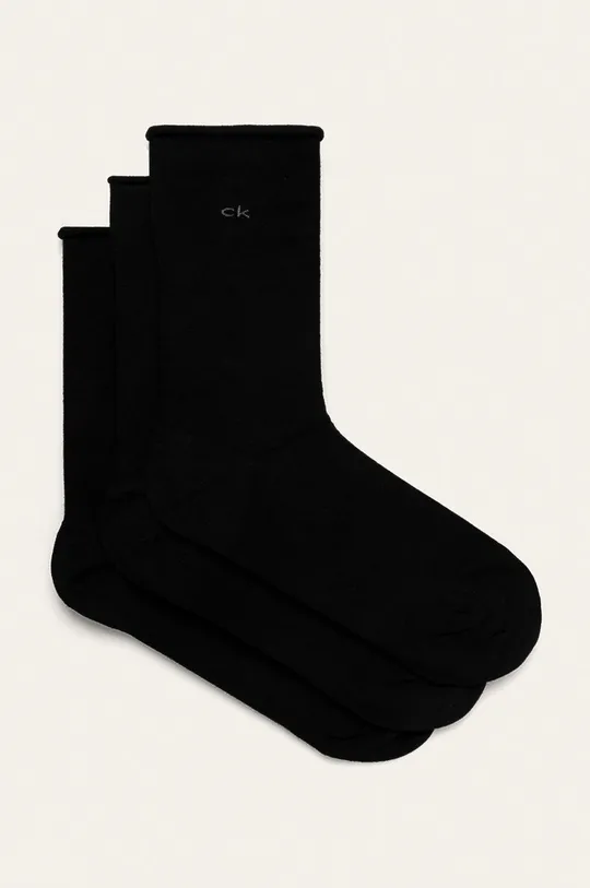 čierna Calvin Klein - Ponožky (3-pak) Dámsky
