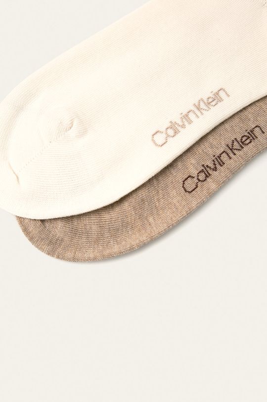 Calvin Klein - Kotníkové ponožky (2-pack) bílá