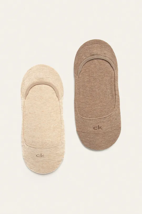 бежевый Calvin Klein - Короткие носки (2-pack) Женский