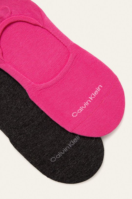 Calvin Klein - Kotníkové ponožky (2-pack) růžová