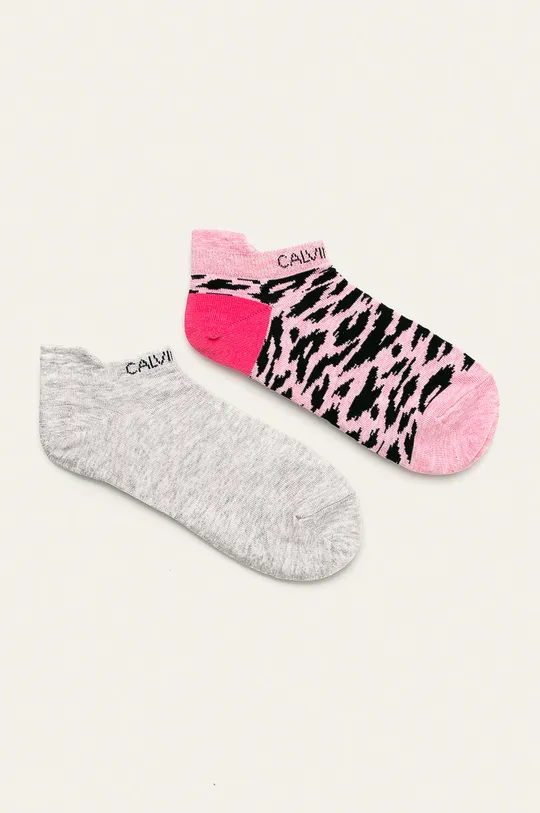 ružová Calvin Klein - Ponožky (2-pak) Dámsky
