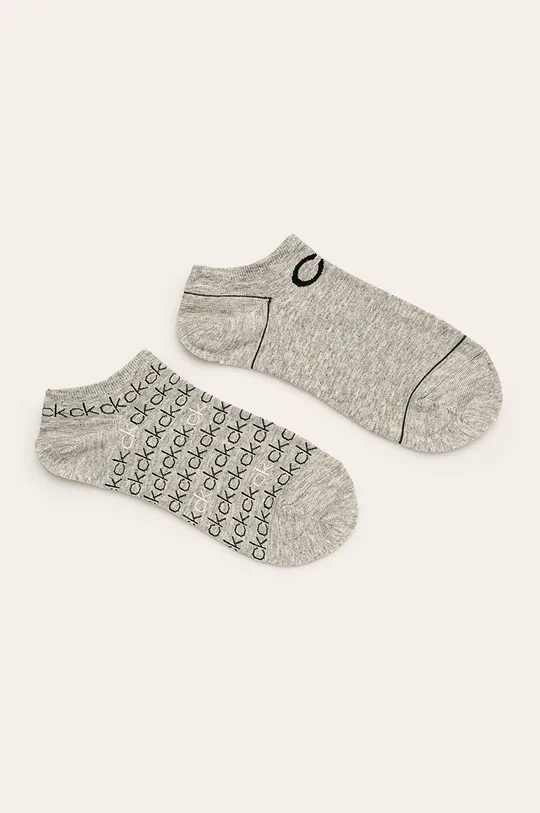 sivá Calvin Klein - Členkové ponožky (2-pak) Dámsky