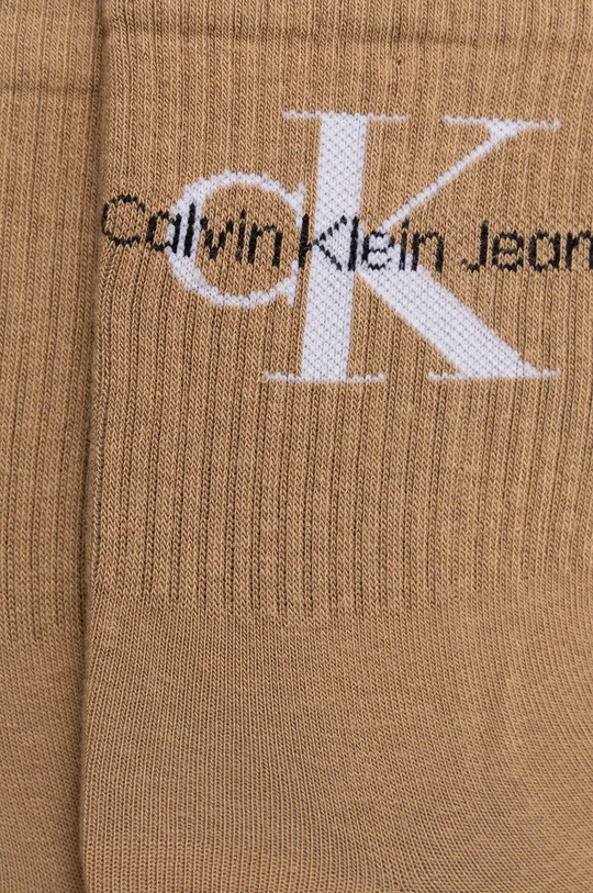Ponožky Calvin Klein Jeans hnedá