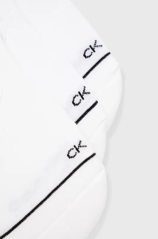 Calvin Klein nogavice (3-pack) bela