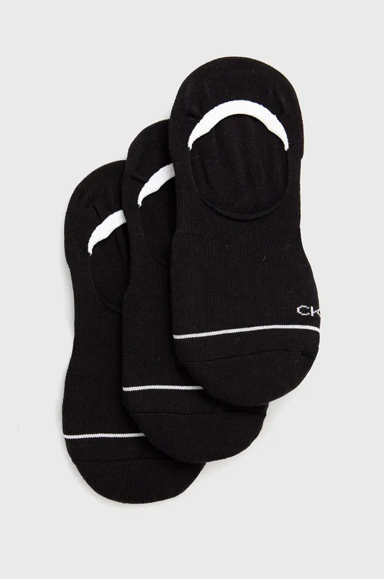 črna Calvin Klein nogavice (3-pack) Ženski