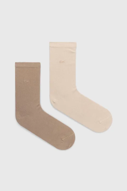 béžová Ponožky Calvin Klein 2-pak Dámsky
