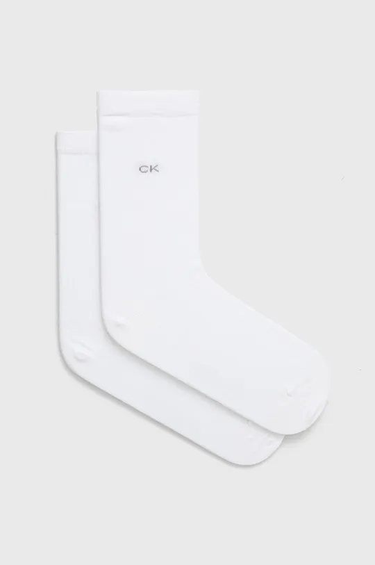 bela Calvin Klein nogavice (2-pack) Ženski