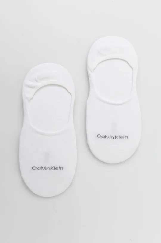 biały Calvin Klein skarpetki 2-pack Damski