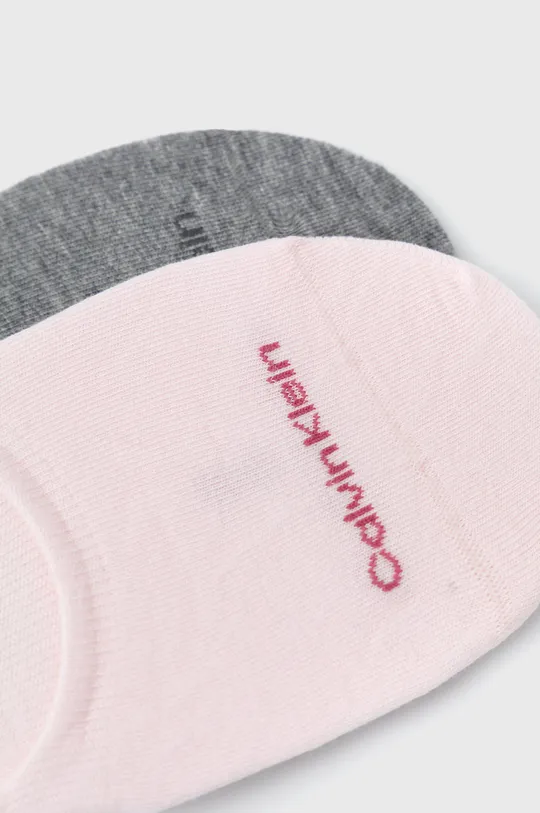 Κάλτσες Calvin Klein 2-pack ροζ