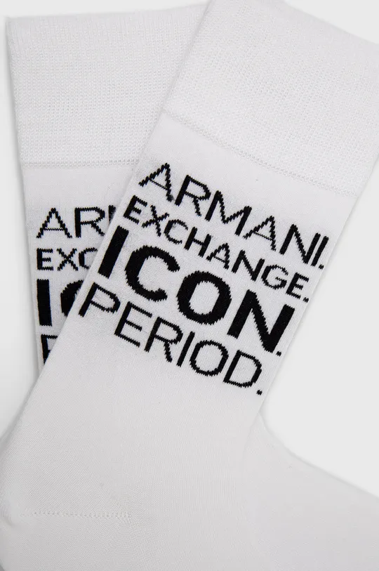 Κάλτσες Armani Exchange λευκό