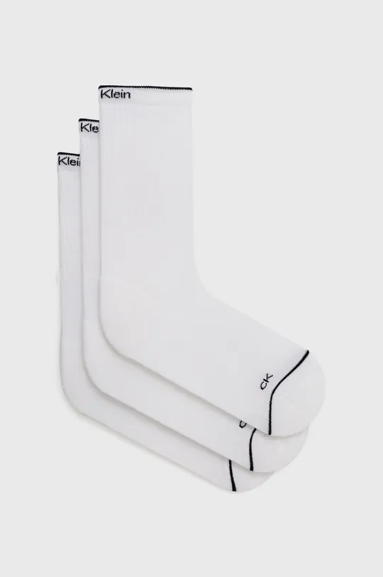biały Calvin Klein skarpetki (3-pack) Damski