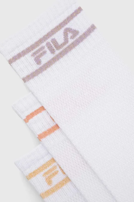 Κάλτσες Fila 3-pack λευκό