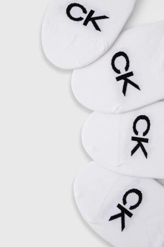 Čarape Calvin Klein 4-pack bijela