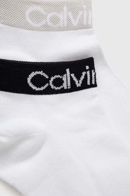 Ponožky Calvin Klein 4-pak biela
