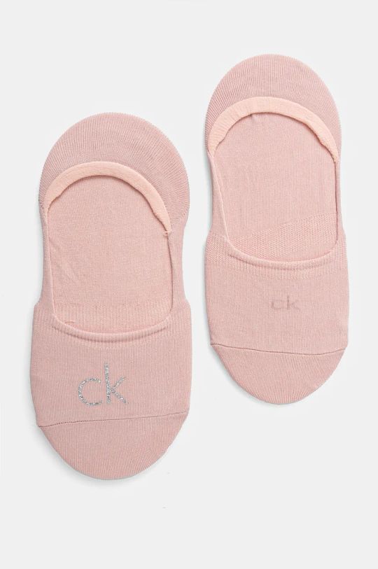 Calvin Klein skarpetki 2-pack skarpetki krótkie różowy 701228800.NOS