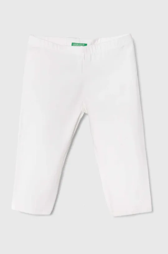 biały United Colors of Benetton legginsy dziecięce Dziewczęcy