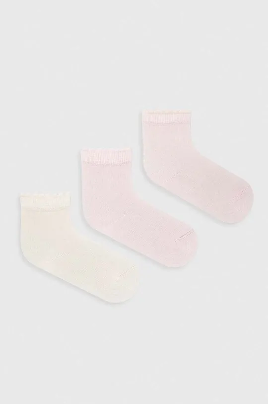ροζ Κάλτσες μωρού United Colors of Benetton 3-pack Για κορίτσια