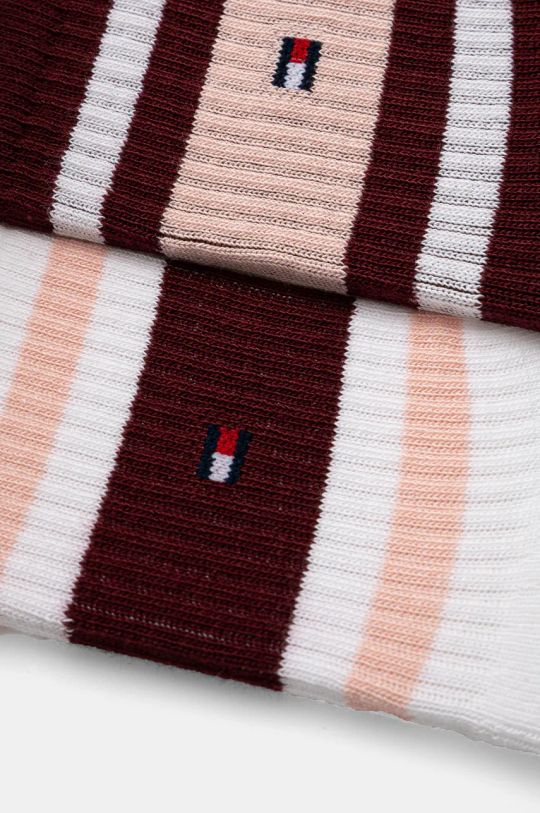 Dětské ponožky Tommy Hilfiger 2-pack 701229942.G.9BYH burgundské AA00