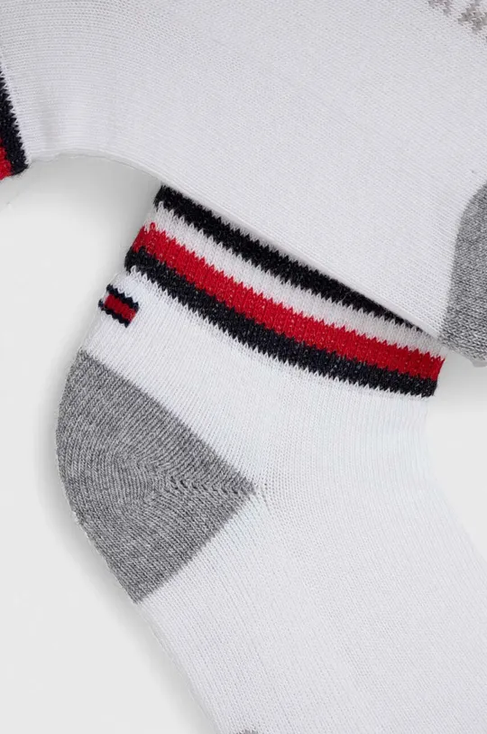 Tommy Hilfiger - Detské členkové ponožky (2-pak) biela