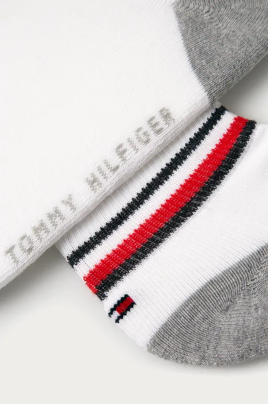 Tommy Hilfiger - Dětské kotníkové ponožky (2-pack) bílá