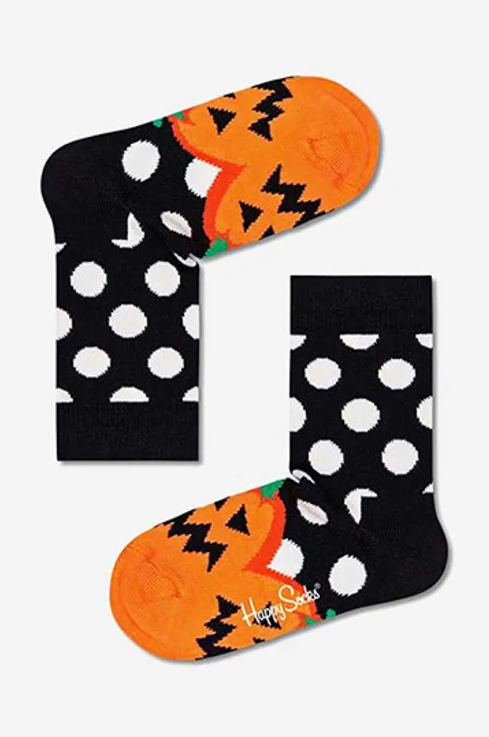 μαύρο Παιδικές κάλτσες Happy Socks Halloween Pumpkin Παιδικά
