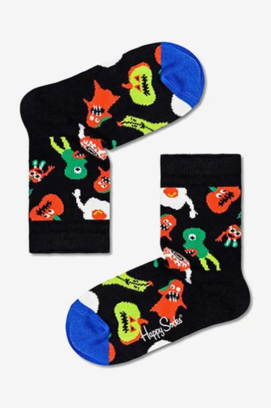 μαύρο Παιδικές κάλτσες Happy Socks Halloween Monsters Παιδικά