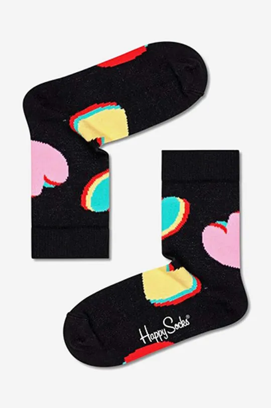 μαύρο Παιδικές κάλτσες Happy Socks My Valentine Παιδικά