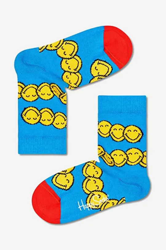 niebieski Happy Socks skarpetki dziecięce Zen SmileyWorld Dziecięcy