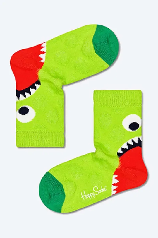 πράσινο Παιδικές κάλτσες Happy Socks Hungry Heel Παιδικά