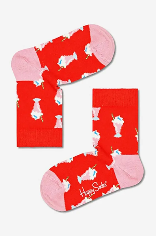 czerwony Happy Socks skarpetki dziecięce Milkshake Dziecięcy