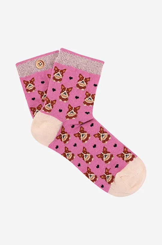 ροζ Παιδικές κάλτσες Cabaia CLEMENTINE & LORENZO Παιδικά