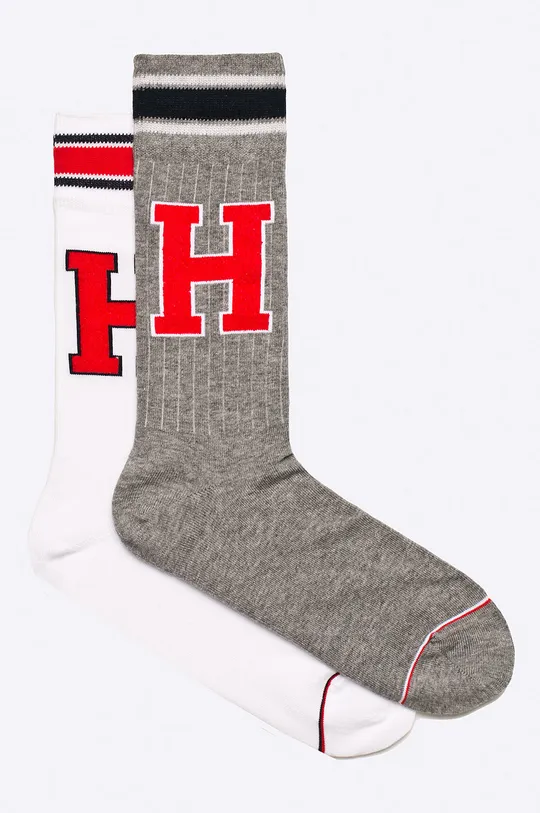 sivá Tommy Hilfiger - Ponožky TH Patch (2-pak) Pánsky