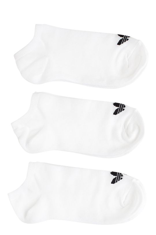 fehér adidas Originals - Zokni Trefoil (3 pár) S20273.M Férfi