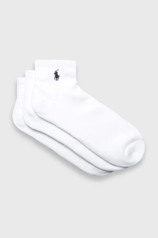 biały Polo Ralph Lauren - Skarpety (3-Pack) 449655220003 Męski