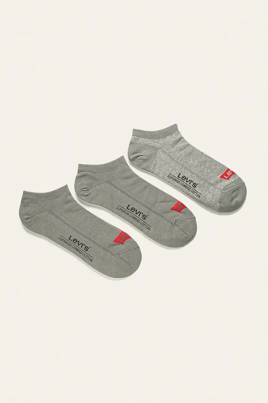 γκρί Levi's - Μικρές κάλτσες (3-pack) Ανδρικά