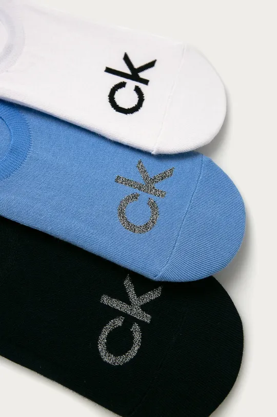 Calvin Klein - Členkové ponožky (3-pak) modrá