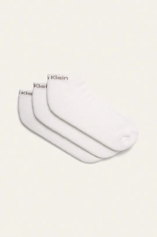 biela Calvin Klein - Členkové ponožky (6-pak) Pánsky