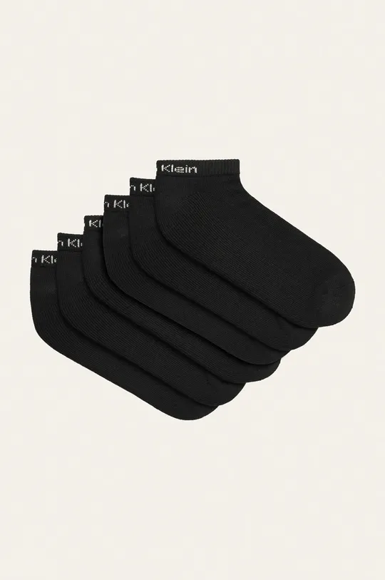 čierna Calvin Klein - Členkové ponožky (6-pak) Pánsky