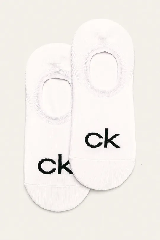biela Calvin Klein - Členkové ponožky (2-pak) Pánsky