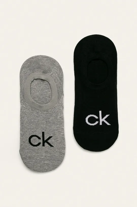 sivá Calvin Klein - Členkové ponožky (2-pak) Pánsky