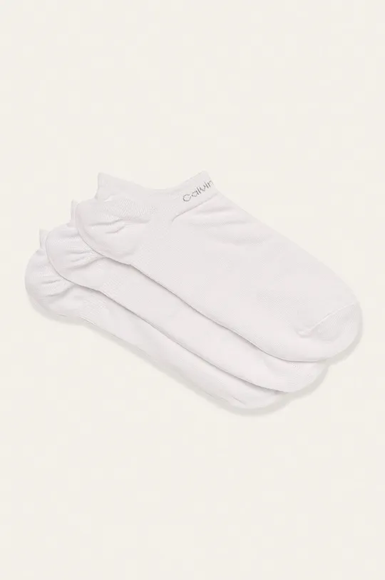 biela Calvin Klein - Členkové ponožky (3-pak) Pánsky