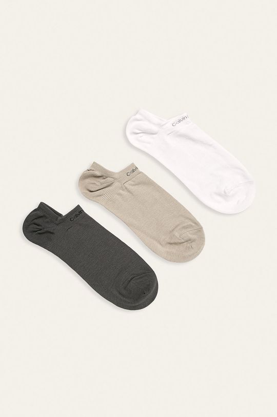 tělová Calvin Klein - Kotníkové ponožky (3-pack) Pánský