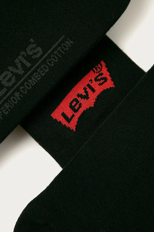 Levi's șosete scurte (3-pack) negru