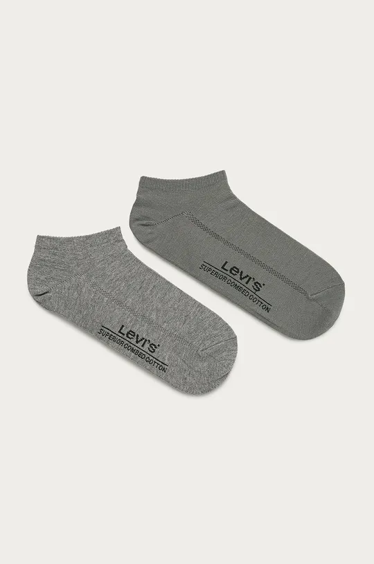 Levi's - Сліди (2-pack) короткі шкарпетки сірий 37157.0197