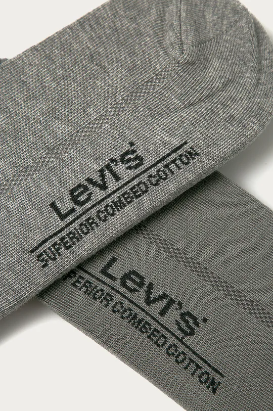 Levi's - Kotníkové ponožky (2-pack) šedá